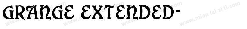 grange extended字体转换